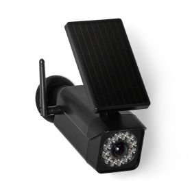 Hyper Tough Solar Motion Security Light, Simulated Camera, Black, 120¬∞ Beam Angle, 800 Lumens