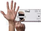 1000 Pack Natural Color Vinal Non Exam Gloves 2 Mil. Large Protective Stretch Powder-Free Industrial Gloves. Disposable Heavy Duty Thermoplastic Glove
