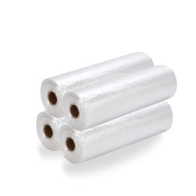 Pack of 2000 Clear Plastic Bags 10 x 15. Thickness 10 Micron. 4 Rolls of Polyethylene Bags 10x15. Warning Printed Produce Bags. Plastic Storage Bags f