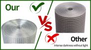 48inx100ft 1/2 in 19 Gauge Hardware Cloth Welded Cage Wire Chicken Fence mesh Rolls Square Chicken Wire Netting Raised Garden Rabbit Fence Snake Fenci