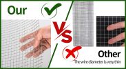 48inx100ft 1/2 in 19 Gauge Hardware Cloth Welded Cage Wire Chicken Fence mesh Rolls Square Chicken Wire Netting Raised Garden Rabbit Fence Snake Fenci