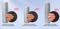 48inx100ft 1/2 in 19 Gauge Hardware Cloth Welded Cage Wire Chicken Fence mesh Rolls Square Chicken Wire Netting Raised Garden Rabbit Fence Snake Fenci