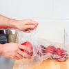 Pack of 2000 Clear Plastic Bags 10 x 15. Thickness 10 Micron. 4 Rolls of Polyethylene Bags 10x15. Warning Printed Produce Bags. Plastic Storage Bags f