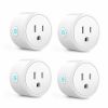 Bluetooth WiFi Smart Plug - Smart Outlets Work with Alexa; Google Home Assistant; Remote Control Plugs with Timer Function; ETL/FCC/Rohs Listed Socket