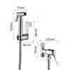 Bidet Sprayer for Toilet, Handheld Cloth Diaper Sprayer, Bathroom Sprayer Kit Spray Attachment with Hose, Stainless Steel Easy Install Great Water Pre
